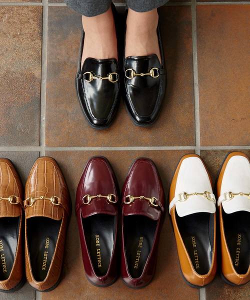 KOBE LETTUCE（コウベレタス）の「ビット付きローファー（ローファー・レディース・ブラウン系その他/ブラック/その他/レッド系その他・S/M/L/LL）」の2枚目の写真