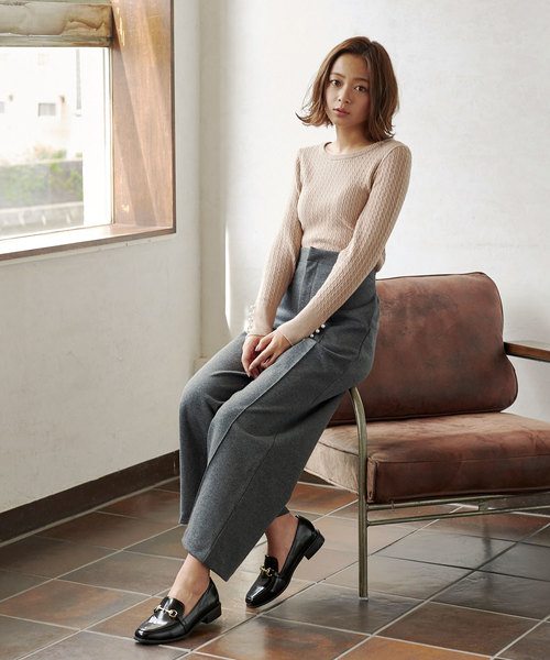 KOBE LETTUCE（コウベレタス）の「ビット付きローファー（ローファー・レディース・ブラウン系その他/ブラック/その他/レッド系その他・S/M/L/LL）」の15枚目の写真