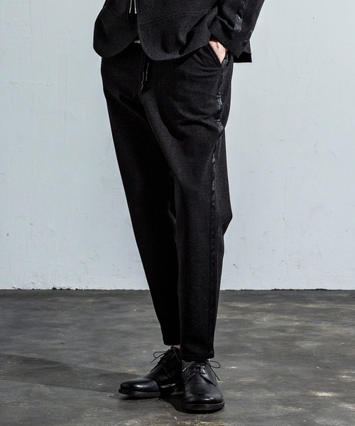 CDM BY CARPEDIEM(シーディーエムバイカルペディエム)の「CDM BY CARPEDIEM(シーディーエム バイ カルペディエム)サイドラインパンツ(その他パンツ・メンズ・ブラック×グレー・S/M/L/XL)」の13枚目の写真
