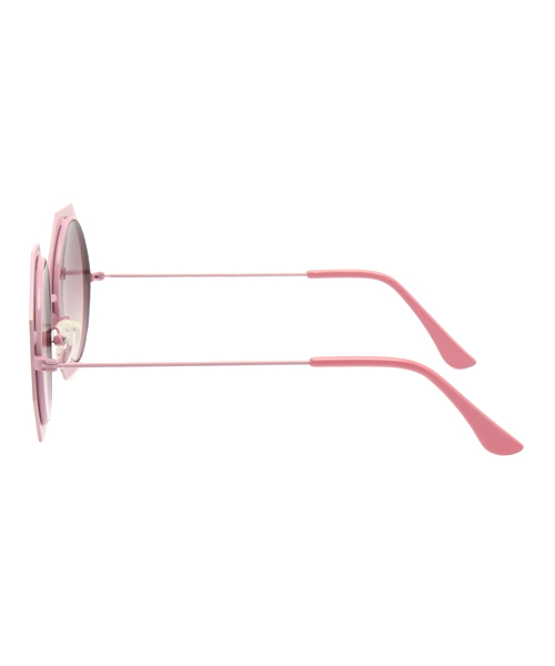 WEGO（ウィゴー）の「WEGO/オクタゴンサングラス（サングラス・レディース・ピンク/ホワイト/ブラック・FREE）」の5枚目の写真