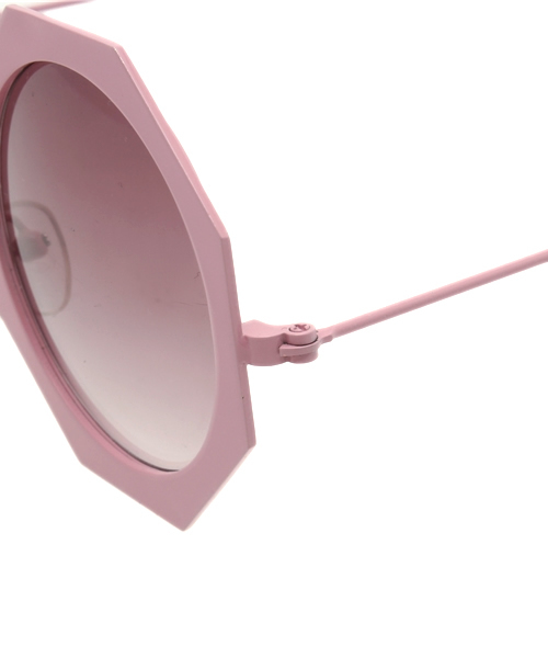 WEGO（ウィゴー）の「WEGO/オクタゴンサングラス（サングラス・レディース・ピンク/ホワイト/ブラック・FREE）」の7枚目の写真