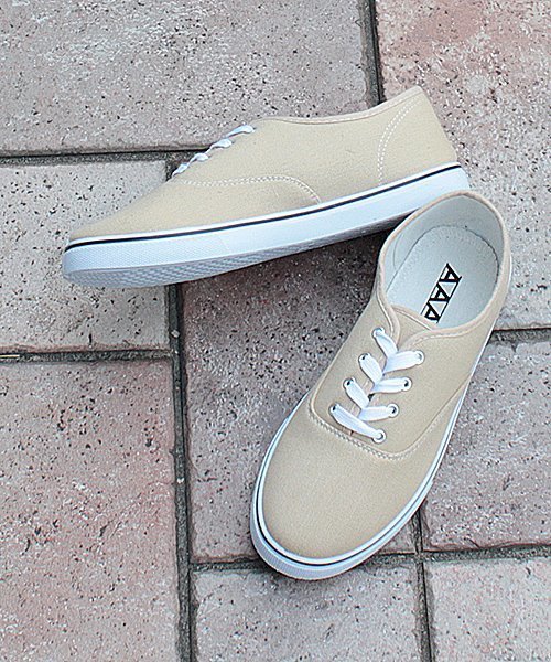 AAA（トリプルエー）の「AAA / ローテクスニーカー（2324）（スニーカー・レディース・カーキ/ネイビー/ブラック/ホワイト/レッド/シルバー/ホワイト×ブラック/ブラック系その他/レッド系その他/ホワイト系その他/ブラック系その他2/ブルー系その他2/ピンク/ライトブルー/グレー系その他/ブルー系その他3/ワイン/キナリ/ホワイト系その他2/ブラウン/グレー/ブルー系その他/グリーン/ベージュ/オレンジ/チェック/ブラック×ブラック/イエロー・42/44/36/40/34/38/26/32/22/24/28/30）」の14枚目の写真