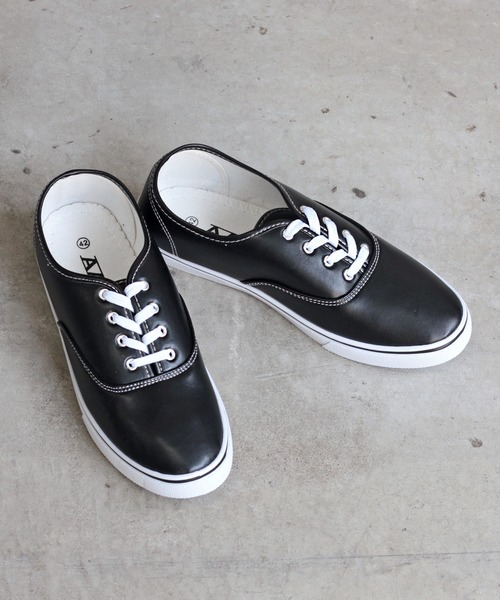 AAA（トリプルエー）の「AAA / ローテクスニーカー（2324）（スニーカー・レディース・カーキ/ネイビー/ブラック/ホワイト/レッド/シルバー/ホワイト×ブラック/ブラック系その他/レッド系その他/ホワイト系その他/ブラック系その他2/ブルー系その他2/ピンク/ライトブルー/グレー系その他/ブルー系その他3/ワイン/キナリ/ホワイト系その他2/ブラウン/グレー/ブルー系その他/グリーン/ベージュ/オレンジ/チェック/ブラック×ブラック/イエロー・42/44/36/40/34/38/26/32/22/24/28/30）」の7枚目の写真