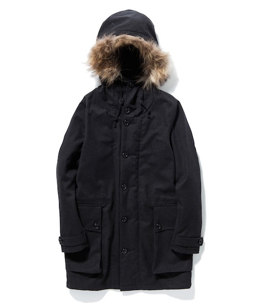 rehacer(レアセル)の「Brush Militaly Long Coat(モッズコート・メンズ・ブラック/ネイビー・LARGE/MEDIUM/SMALL)」の1枚目の写真