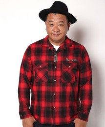 BUCCA 44 | 【BUCCA 44】オンブレチェックオープンカラーシャツ(シャツ/ブラウス)