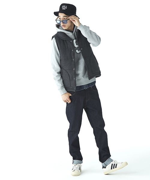 WEGO（ウィゴー）の「WEGO/レギュラーデニムパンツ（デニムパンツ・メンズ・ダークインディゴブルー・SMALL/MEDIUM/LARGE）」の12枚目の写真