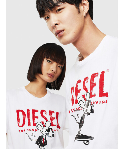 DIESEL（ディーゼル）の「ユニセックス Tシャツ（Tシャツ/カットソー  