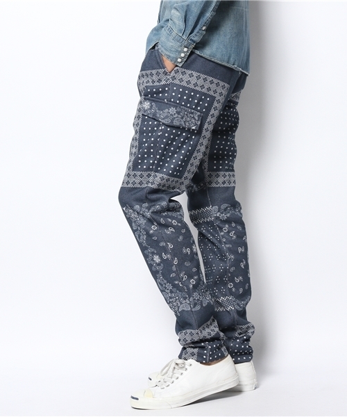 B:MING by BEAMS（ビーミングバイビームス）の「□B ビーミング by ビームス / プリントフリースパンツ（その他パンツ・メンズ・ネイビー/チャコールグレー・SMALL/MEDIUM/LARGE/X-LARGE）」の3枚目の写真