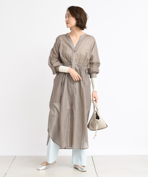 DouDou（ドゥドゥ）の「ボイルドルマンワンピース（ワンピース・レディース・カーキ/オレンジ/ラベンダー・FREE）」の12枚目の写真