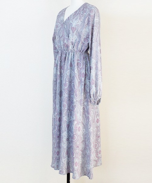 Marient（マリエント）の「ペイズリーシフォンワンピ （ZOZOTOWN限定）（ワンピース・レディース・ライトグリーン/パープル・FREE）」の9枚目の写真