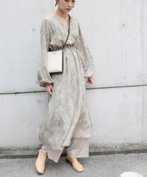 Marient（マリエント）の「ペイズリーシフォンワンピ （ZOZOTOWN限定）（ワンピース・レディース・ライトグリーン/パープル・FREE）」の20枚目の写真