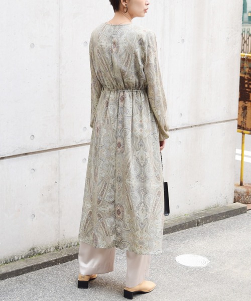 Marient（マリエント）の「ペイズリーシフォンワンピ （ZOZOTOWN限定）（ワンピース・レディース・ライトグリーン/パープル・FREE）」の10枚目の写真