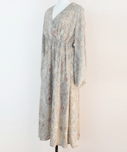 Marient（マリエント）の「ペイズリーシフォンワンピ （ZOZOTOWN限定）（ワンピース・レディース・ライトグリーン/パープル・FREE）」の5枚目の写真