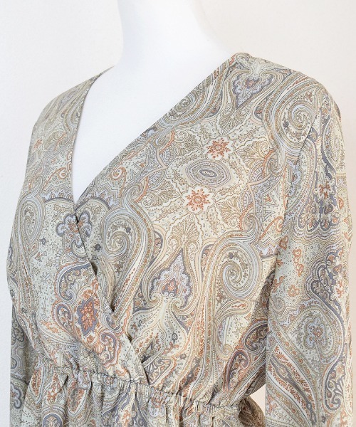 Marient（マリエント）の「ペイズリーシフォンワンピ （ZOZOTOWN限定）（ワンピース・レディース・ライトグリーン/パープル・FREE）」の21枚目の写真