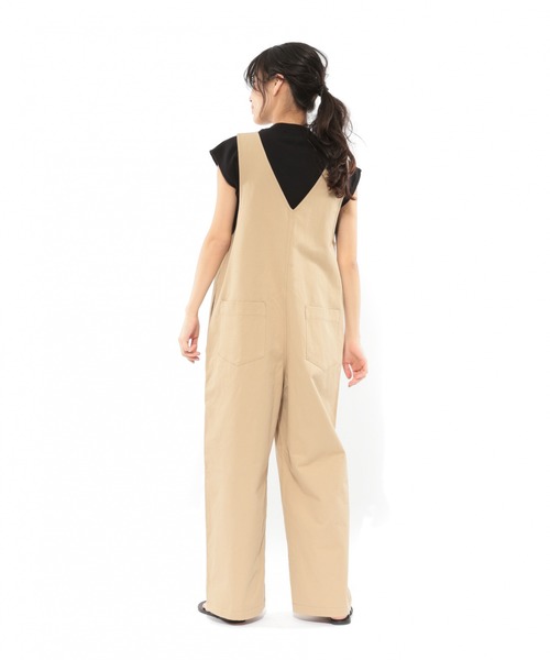 LAKOLE（ラコレ）の「フロントジップサロペット / LAKOLE（サロペット/オーバーオール・レディース・ベージュ/カーキ/スモーク/ナチュラル・SMALL/MEDIUM）」の13枚目の写真