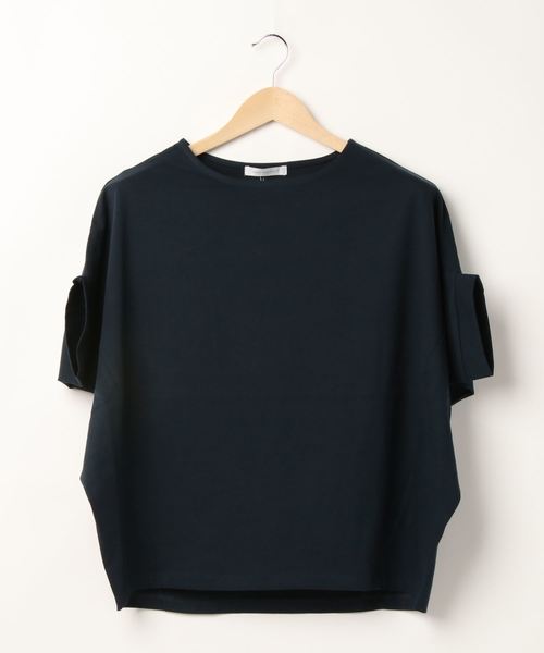 AMERICAN HOLIC（アメリカンホリック）の「変形ドルマンカットチュニック（Tシャツ/カットソー・レディース・ネイビー/オフホワイト/ライトベージュ・FREE）」の9枚目の写真