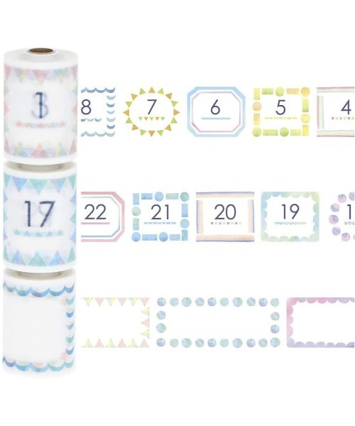 MARK'S（マークス）の「マスキングテープ 手帳 水性ペンで書けるマスキングテープ・ミシン目入り・スリム・手帳デコ 「マステ」（ステッカー/テープ・レディース・ブルー/その他1/その他2/その他3/その他4/その他5/パープル系その他/ピンク系その他/その他6/その他7/パープル系その他2/ピンク系その他2・FREE）」の11枚目の写真