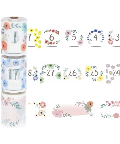 MARK'S（マークス）の「マスキングテープ 手帳 水性ペンで書けるマスキングテープ・ミシン目入り・スリム・手帳デコ 「マステ」（ステッカー/テープ・レディース・ブルー/その他1/その他2/その他3/その他4/その他5/パープル系その他/ピンク系その他/その他6/その他7/パープル系その他2/ピンク系その他2・FREE）」の12枚目の写真