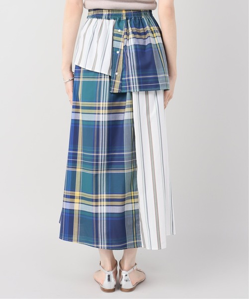 Bonum(ボナム)の「マドラスチェック パネルスカート(スカート・レディース・ネイビー/ブルー系その他・FREE)」の12枚目の写真