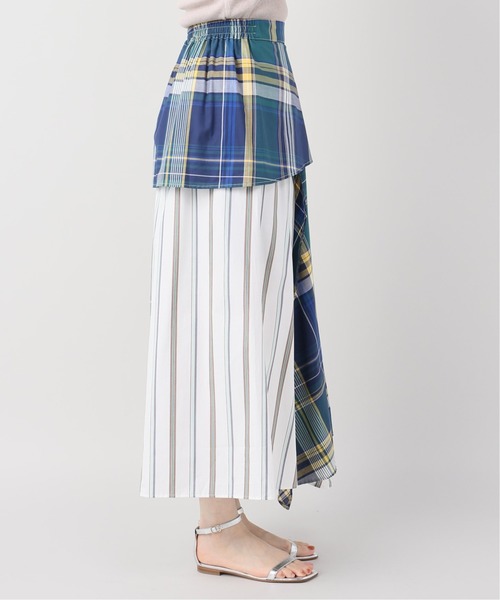 Bonum(ボナム)の「マドラスチェック パネルスカート(スカート・レディース・ネイビー/ブルー系その他・FREE)」の13枚目の写真