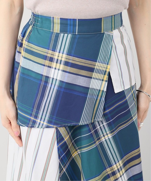 Bonum(ボナム)の「マドラスチェック パネルスカート(スカート・レディース・ネイビー/ブルー系その他・FREE)」の14枚目の写真