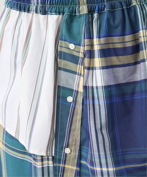 Bonum(ボナム)の「マドラスチェック パネルスカート(スカート・レディース・ネイビー/ブルー系その他・FREE)」の16枚目の写真