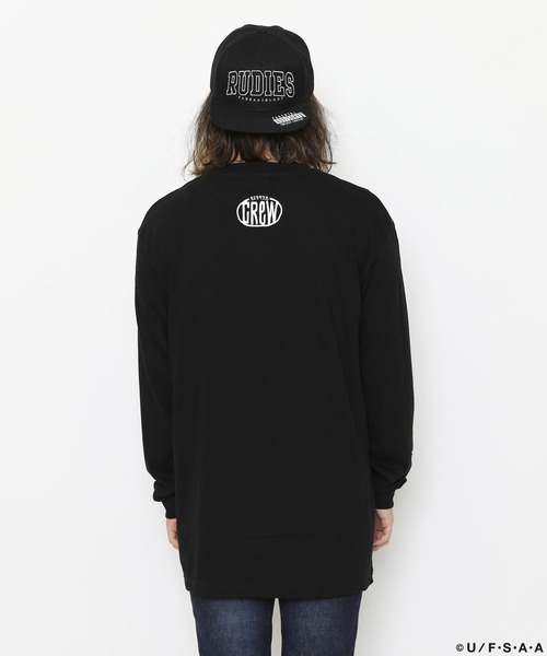 RUDIE'S(ルーディーズ)の「RUDIE'S x CRAYON SHINCHAN SKATE LS-T ルーディーズ x クレヨンしんちゃん スケート ロングスリーブ -T(Tシャツ/カットソー・メンズ・ブラック/ホワイト・L/XL/M/XXL/S)」の7枚目の写真