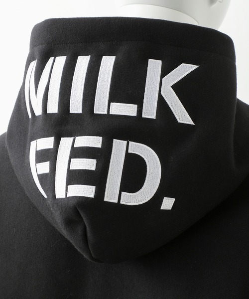 MILKFED. × チャンピオン ストームシェル ジップパーカー M 黒