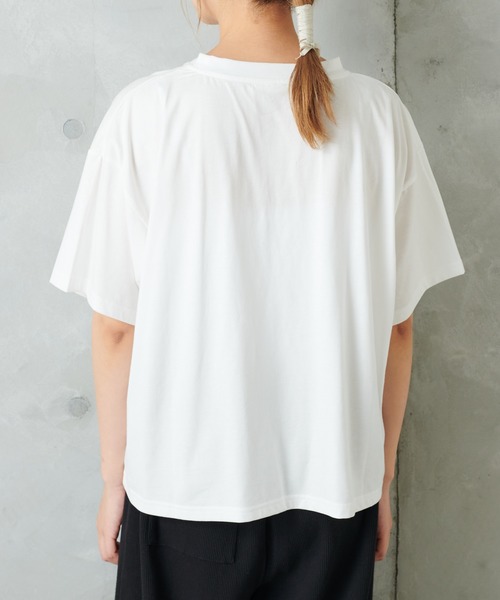 PUAL CE CIN（ピュアルセシン）の「おうちプリントT（Tシャツ/カットソー・レディース・ホワイト/ブラック/ホワイト系その他/ブラック系その他・FREE）」の13枚目の写真