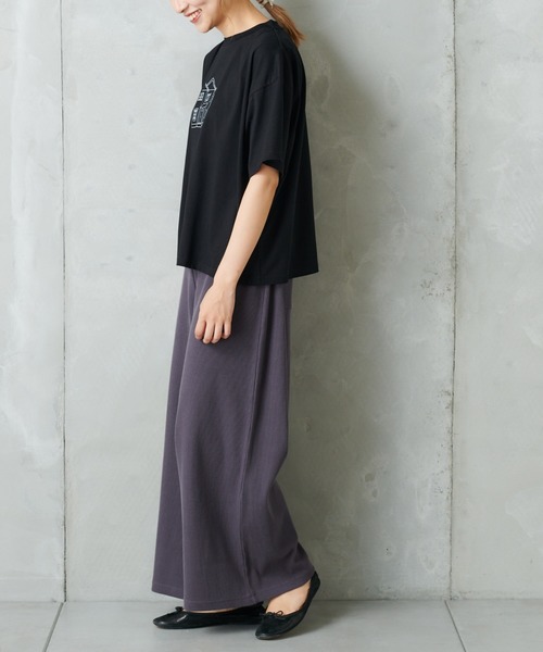 PUAL CE CIN（ピュアルセシン）の「おうちプリントT（Tシャツ/カットソー・レディース・ホワイト/ブラック/ホワイト系その他/ブラック系その他・FREE）」の17枚目の写真