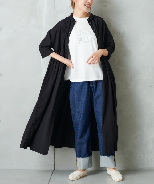 PUAL CE CIN（ピュアルセシン）の「おうちプリントT（Tシャツ/カットソー・レディース・ホワイト/ブラック/ホワイト系その他/ブラック系その他・FREE）」の8枚目の写真