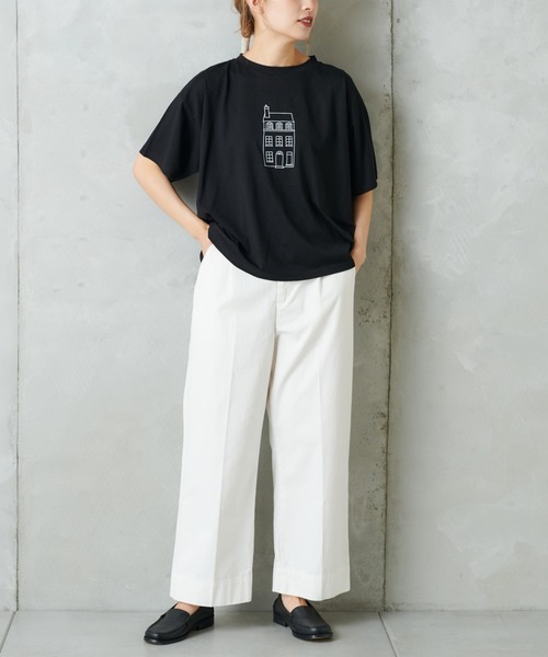 PUAL CE CIN（ピュアルセシン）の「おうちプリントT（Tシャツ/カットソー・レディース・ホワイト/ブラック/ホワイト系その他/ブラック系その他・FREE）」の18枚目の写真