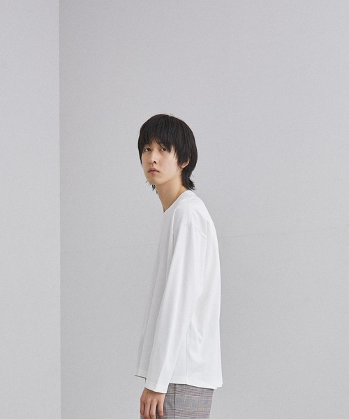 UNITED TOKYO（ユナイテッドトウキョウ）の「テクノラマスムースロングスリーブTシャツ（Tシャツ/カットソー・メンズ・ホワイト/カーキ/ブラック/ブラック×ホワイト/ベージュ/マルチ・3/1/2）」の7枚目の写真