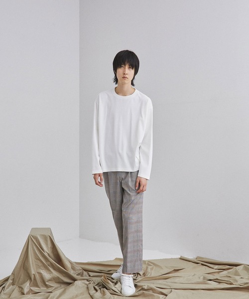 UNITED TOKYO（ユナイテッドトウキョウ）の「テクノラマスムースロングスリーブTシャツ（Tシャツ/カットソー・メンズ・ホワイト/カーキ/ブラック/ブラック×ホワイト/ベージュ/マルチ・3/1/2）」の13枚目の写真