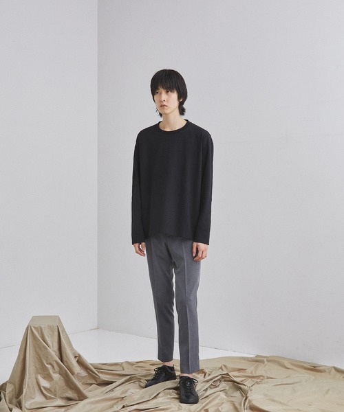 UNITED TOKYO（ユナイテッドトウキョウ）の「テクノラマスムースロングスリーブTシャツ（Tシャツ/カットソー・メンズ・ホワイト/カーキ/ブラック/ブラック×ホワイト/ベージュ/マルチ・3/1/2）」の10枚目の写真