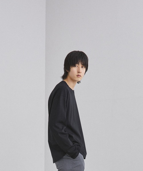 UNITED TOKYO（ユナイテッドトウキョウ）の「テクノラマスムースロングスリーブTシャツ（Tシャツ/カットソー・メンズ・ホワイト/カーキ/ブラック/ブラック×ホワイト/ベージュ/マルチ・3/1/2）」の15枚目の写真