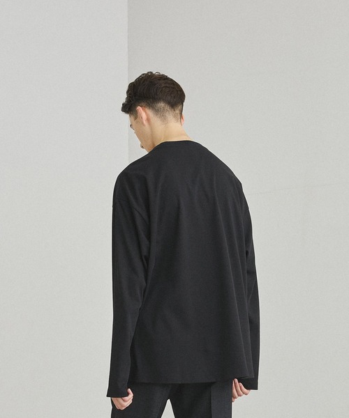 UNITED TOKYO（ユナイテッドトウキョウ）の「テクノラマスムースロングスリーブTシャツ（Tシャツ/カットソー・メンズ・ホワイト/カーキ/ブラック/ブラック×ホワイト/ベージュ/マルチ・3/1/2）」の22枚目の写真