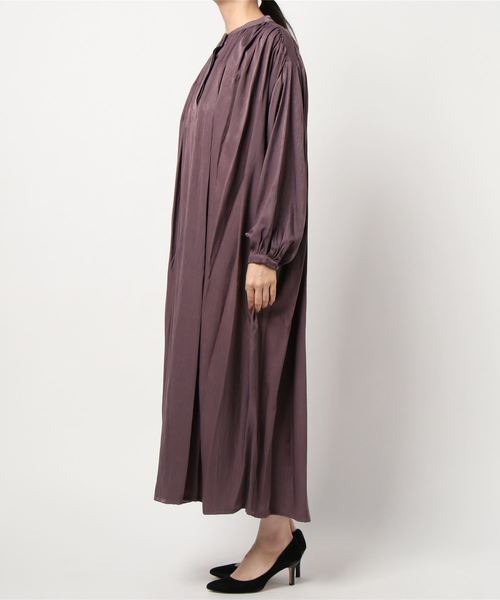 rps（アールピーエス）の「バンドカラーボリュームワンピース（ワンピース・レディース・ベージュ/パープル/モカ・M）」の5枚目の写真