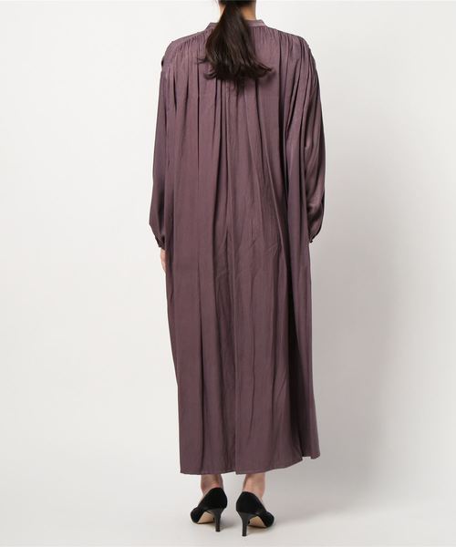 rps（アールピーエス）の「バンドカラーボリュームワンピース（ワンピース・レディース・ベージュ/パープル/モカ・M）」の4枚目の写真