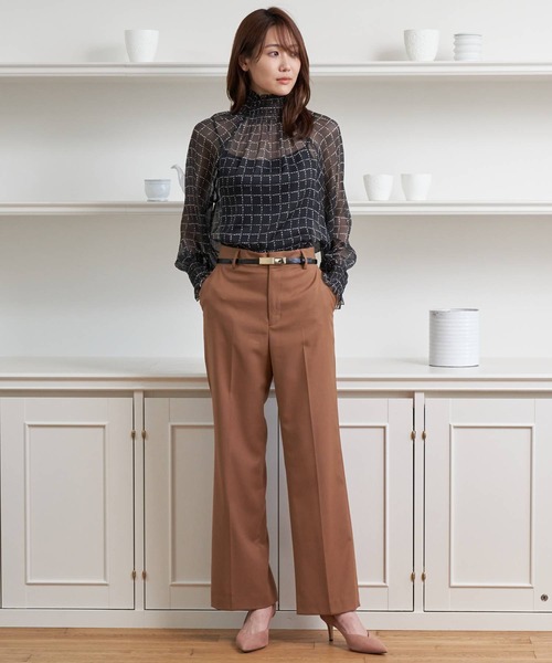 ANAYI（アナイ）の「ギャバストレッチストレートパンツ（その他パンツ  