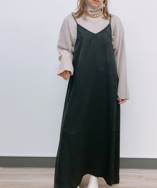 ap retro（アプレトロ）の「ヴィンテージサテンキャミワンピース【ZOZOTOWN限定商品】（ワンピース・レディース・ブラック/グレー/ブラウン/ダークブラウン・FREE）」の11枚目の写真