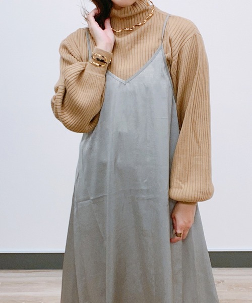 ap retro（アプレトロ）の「ヴィンテージサテンキャミワンピース【ZOZOTOWN限定商品】（ワンピース・レディース・ブラック/グレー/ブラウン/ダークブラウン・FREE）」の16枚目の写真