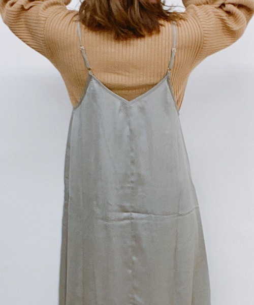 ap retro（アプレトロ）の「ヴィンテージサテンキャミワンピース【ZOZOTOWN限定商品】（ワンピース・レディース・ブラック/グレー/ブラウン/ダークブラウン・FREE）」の17枚目の写真