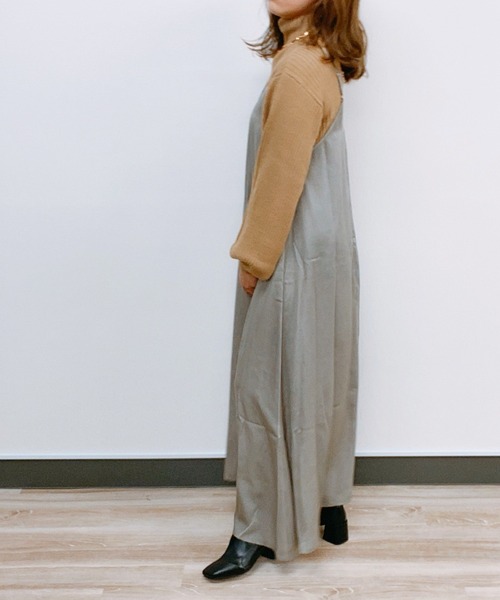 ap retro（アプレトロ）の「ヴィンテージサテンキャミワンピース【ZOZOTOWN限定商品】（ワンピース・レディース・ブラック/グレー/ブラウン/ダークブラウン・FREE）」の13枚目の写真