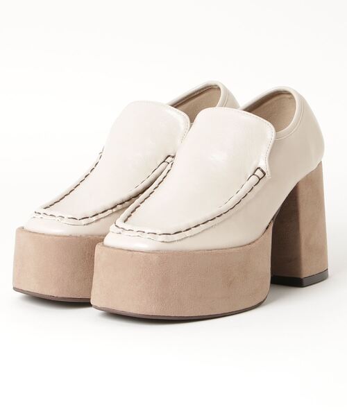 WEGO(ウィゴー)の「WEGO/スクエアトゥチャンキーヒールシューズ(ブーツ・レディース・ブラック/ブラウン/アイボリー・SMALL/MEDIUM/LARGE)」の12枚目の写真