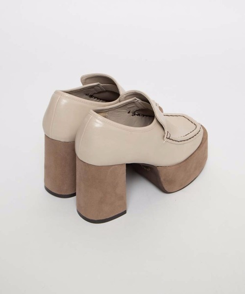 WEGO(ウィゴー)の「WEGO/スクエアトゥチャンキーヒールシューズ(ブーツ・レディース・ブラック/ブラウン/アイボリー・SMALL/MEDIUM/LARGE)」の6枚目の写真