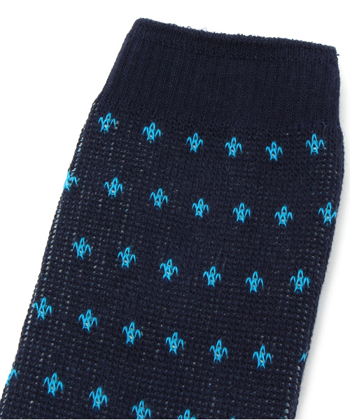 Kastane（カスタネ）の「【DRIMK BEER SAVE WATER】総柄ソックス（ソックス/靴下・レディース・ネイビー/オフホワイト・FREE）」の3枚目の写真