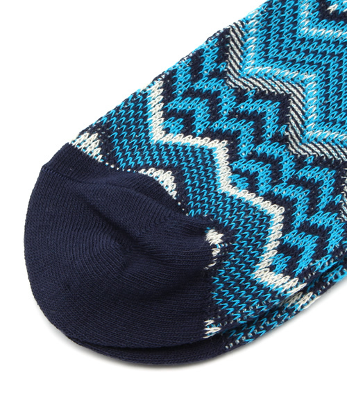 Kastane（カスタネ）の「【DRIMK BEER SAVE WATER】総柄ソックス（ソックス/靴下・レディース・ネイビー/オフホワイト・FREE）」の4枚目の写真