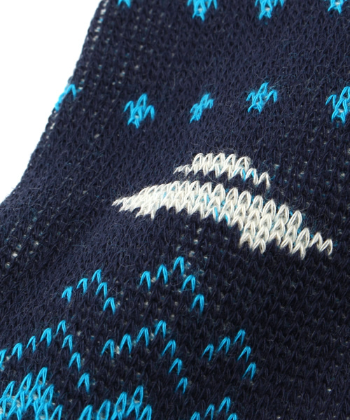 Kastane（カスタネ）の「【DRIMK BEER SAVE WATER】総柄ソックス（ソックス/靴下・レディース・ネイビー/オフホワイト・FREE）」の5枚目の写真