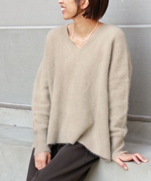 IENA | ラクーンVネックプルオーバー◆(ニット/セーター)